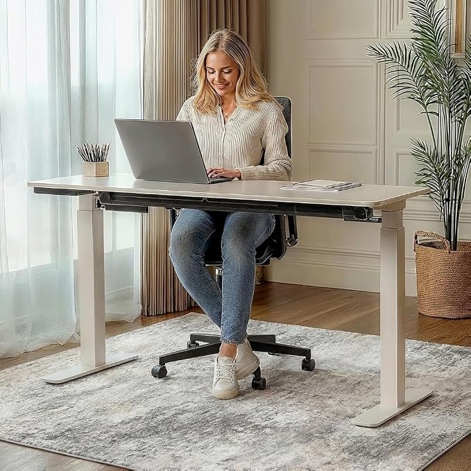 36"x48" Office Chair Mat for Hardwood Tile Floor, Under Desk Carpet Protector - Image 3