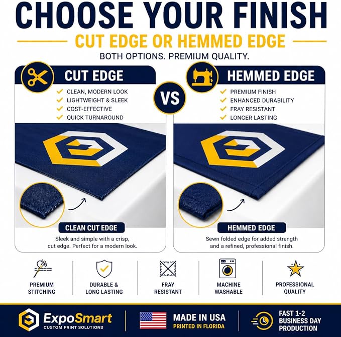 Custom Table Runner with Business Logo, Ships Next Day Made in USA - Image 6