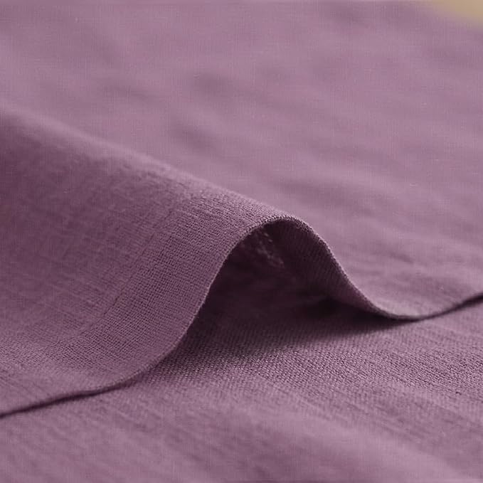 Solino Home 100% Pure Linen Table Runner Mulberry Long, Fete 14 x 108 in | - Image 4