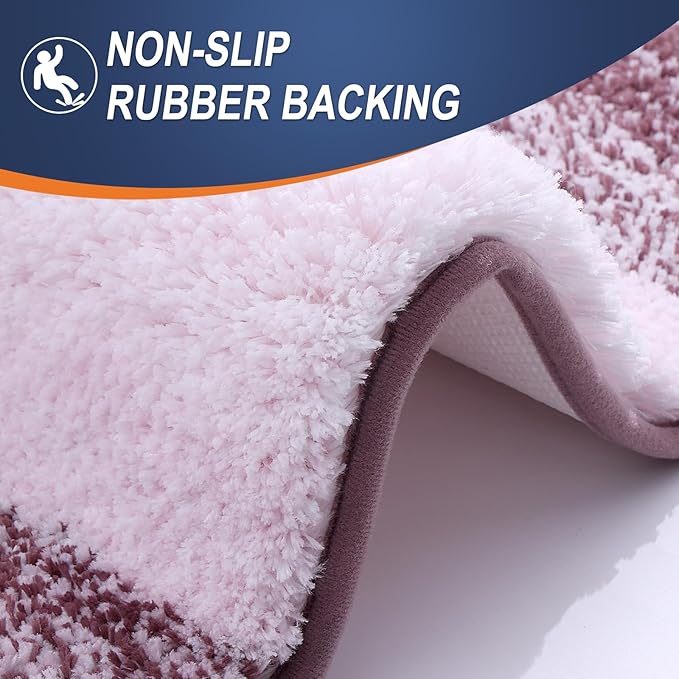 OLANLY Large Bathroom Rugs Mat 40x24, Extra Soft Absorbent Microfiber Bath Rugs - Image 4