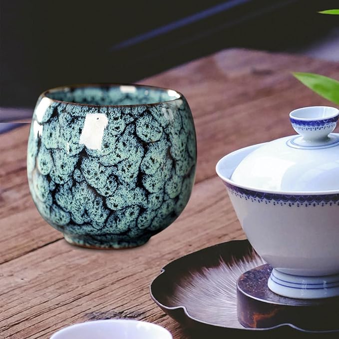 Amagogo Tea Cups, Pottery Chinese Tea Cup, Japanese Tea Cups, Asian Porcelian - Image 6