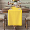 Yellow Table Runner, Waterproof Washable Runners 48 Inches Long | Reusable by KAIPHO