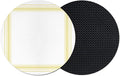Coasters Set of 2, Modern Simple Stripes Lines Pattern Absorbent Cup Coaster by Unknown