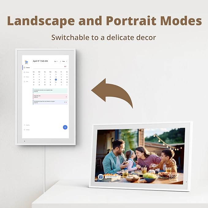 Dragon Touch 21.5 inch Digital Calendar Chore Chart – Interactive Touchscreen, Smart Family Planner, Hearth Display Desk Digital Calendar Seamless Scheduling