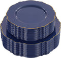 100pcs Blue Plastic Plates by WDF