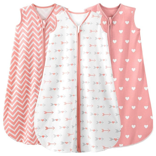 Yoofoss Baby Sleep Sack 18-24 Months Baby Wearable Blanket 100% Organic Cotton 2-Way Zipper TOG 0.5 Toddler Sleeping Sack, Lightweight (X-Large)