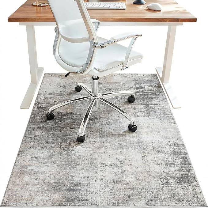 36"x48" Office Chair Mat for Hardwood Tile Floor, Under Desk Carpet Protector by BESBLEE