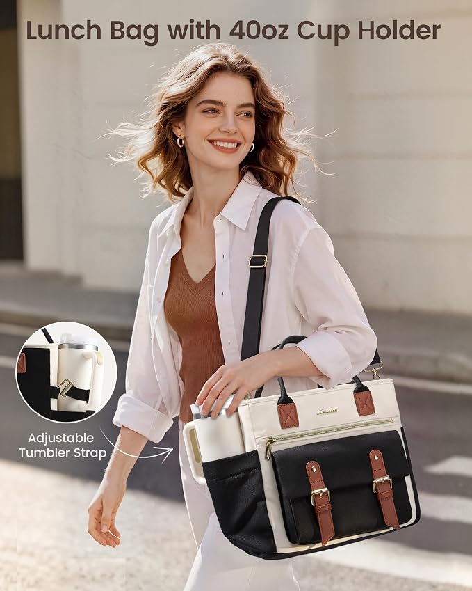 LOVEVOOK Insulated Lunch Bag Women, 21L X-Large Family Lunch Box Lunch Tote | - Image 3