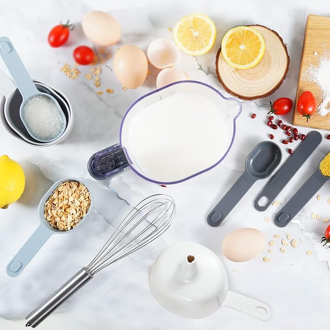 22-Pc Stackable Measuring Cups and Spoons Set - Image 8