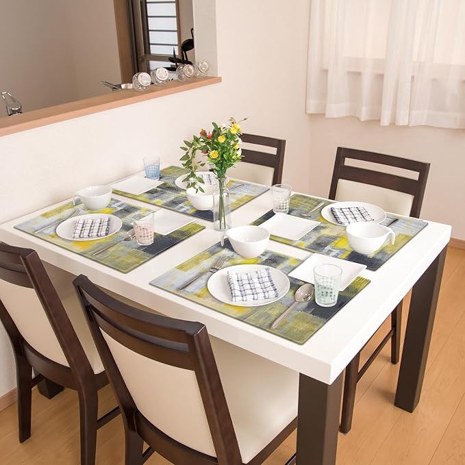 Emvency Farmhouse Placemats Set of 4, 12x18 Inch - Image 6
