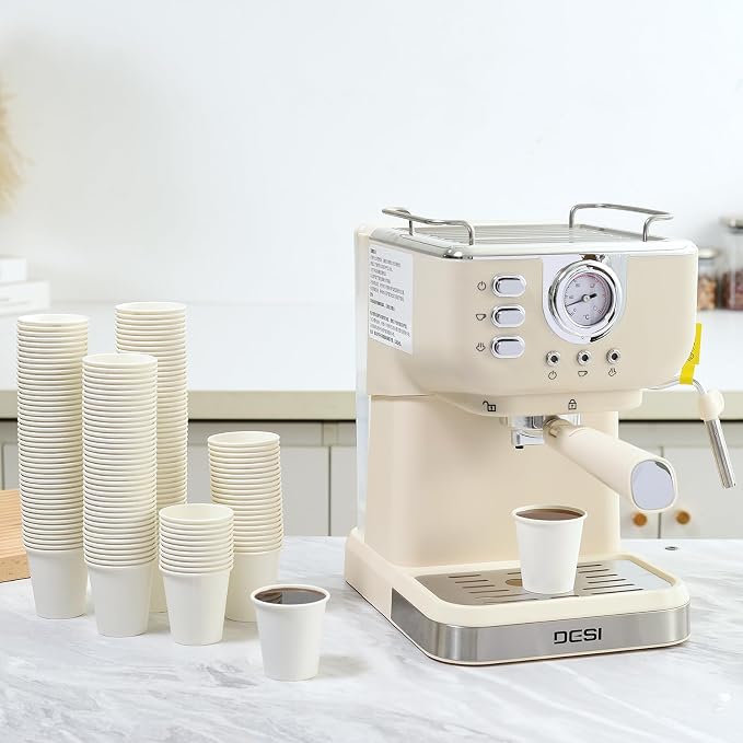 MOUMOULIFE Disposable Paper Coffee Cups 3 oz 100 Count, Bathroom Mouthwash Cups - Image 8