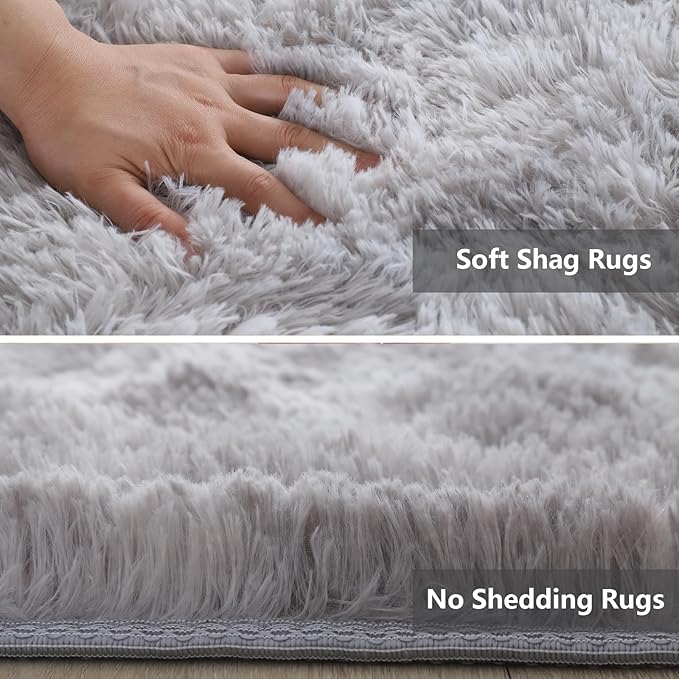 Shag Area Rugs for Bedroom Living Room, 4X6 Ultra Soft Fluffy Area Rugs for Dorm - Image 4