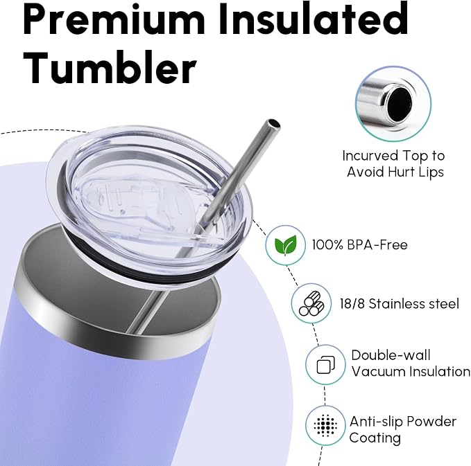 Volhoply 20 oz Skinny Tumbler - Image 3