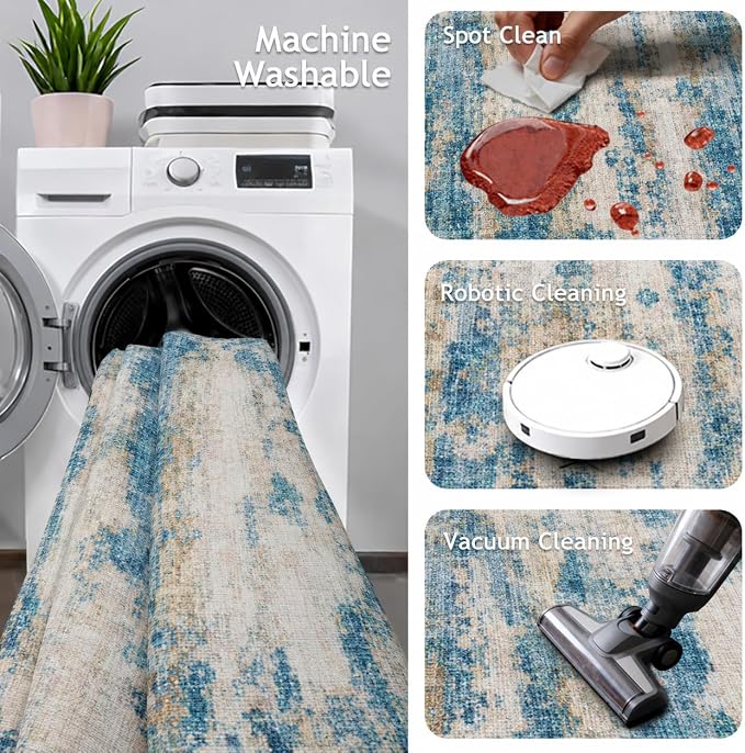 Washable Runners for Hallway 2x6 Runner Rug, Ultra-Thin Kitchen Runner Rugs - Image 4