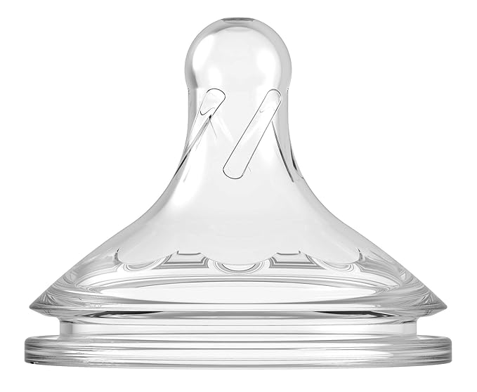 Dr. Brown's Natural Flow Anti-Colic Options+ Wide-Neck Baby Bottles 5 oz/150 mL,with Level 1 Slow Flow Nipple, Pink 4 Pack, 0m+