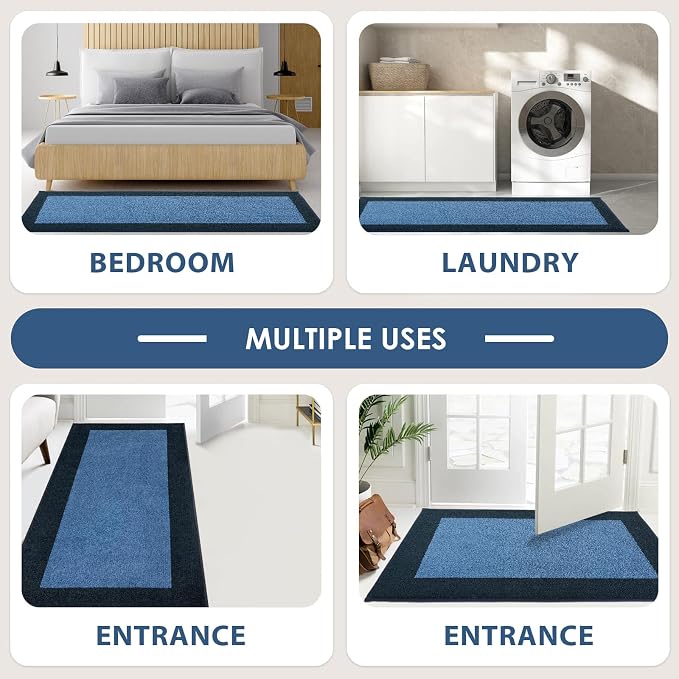 Machine Washable Runner Rug 24" x 84", Non Slip Kitchen Mat - Image 4