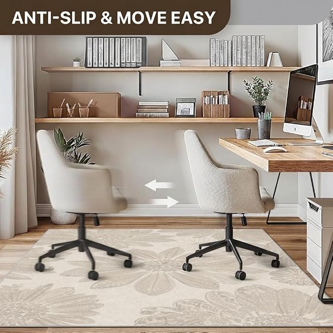 48"x72" Office Chair Mat for Hardwood Tile Floor, Under Desk Carpet Protector - Image 4