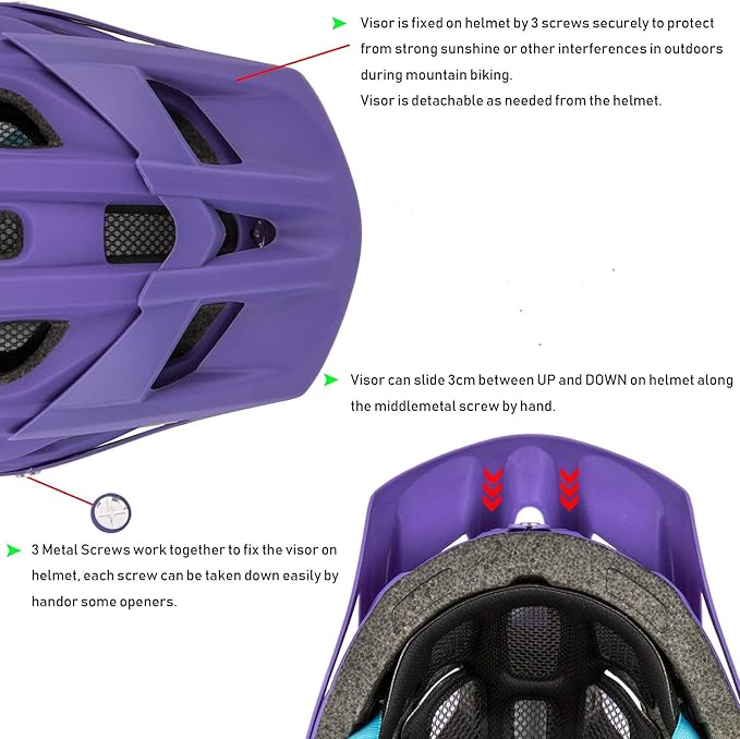 Kids Bike Helmet, SIFVO Kids Helmet 8+ Boys and Girls Bike Helmet with Cool Visor, Bike Helmets for Kids, Youth Bike Helmet Kids Mountain Bike Helmet Lightweight and Sturdy【55-58cm】