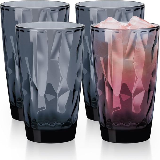 Topsky 16oz Plastic Tumblers Drinking Glasses Set of 4, Outdoor&Indoor - Image 2