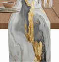 Grey Ombre Marble Table Runners 36 Inches Long, Abstract Art Kitchen Dining by Unknown