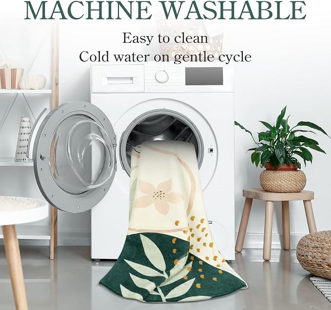 Lahome Green Machine Washable Large Rug - Image 8