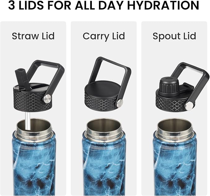 Konokyo 32 oz Insulated Stainless Steel Water Bottle - Image 4