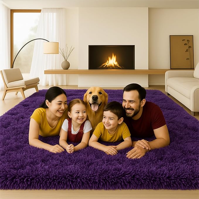 8x10 Area Rugs Living Room, Non-Slip Upgraded Indoor Thick Soft Rug, Modern - Image 3