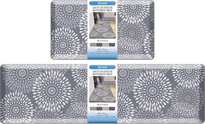 LuxStep Kitchen Mats for Floor, 0.47 inch Thicker Cushioned Rug Anti-Fatigue by LuxStep