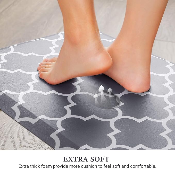 WISELIFE Kitchen Mat Cushioned Anti-Fatigue Rug, 17.3"x 39", Non Slip - Image 3