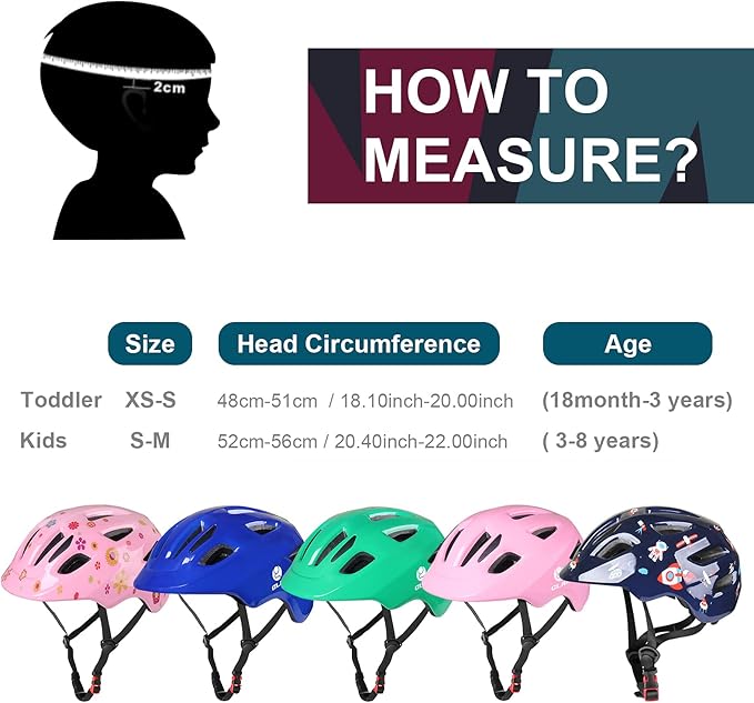 GLAF Baby Bike Helmet Toddler Helmets for 1 Year Old and up Infant Girls Boys Multi Sport Adjustable for Scooter Bicycle Kids Youth Child Skateboard Safety Cycling