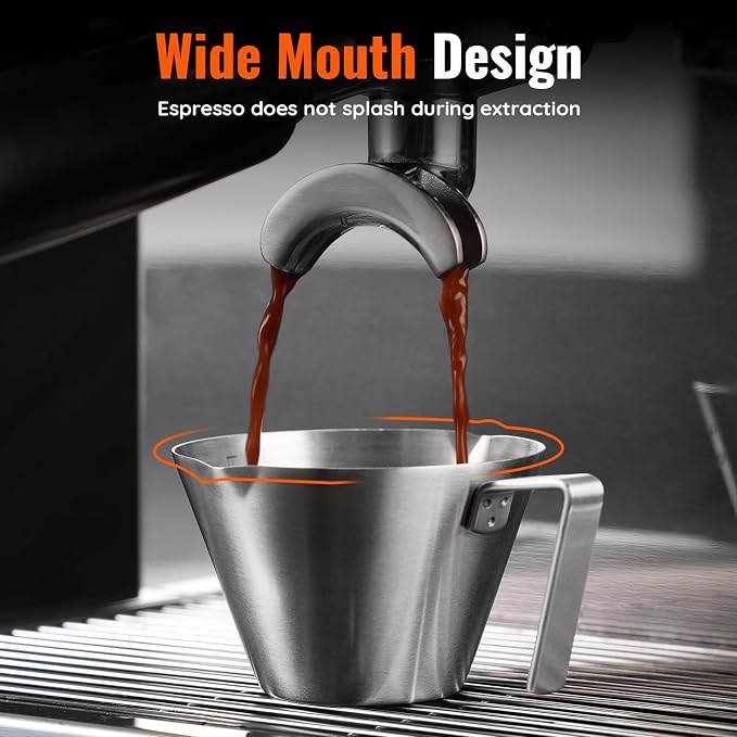 YARRAMATE Stainless Steel Espresso Shot Cup, 3.4oz/100ml | Heat Insulated Grip - Image 5