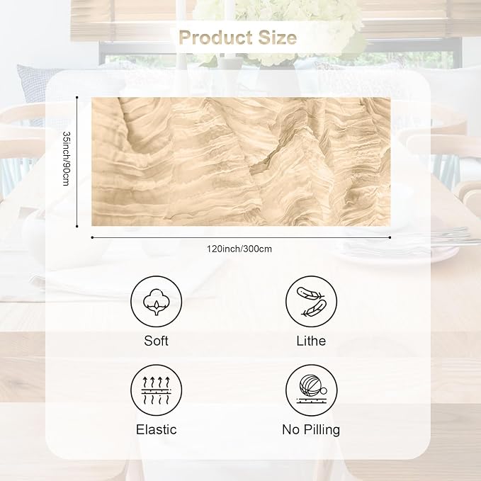 10 Pack Nude Cheesecloth Table Runner 35x120 Inch 10Ft Rustic Gauze Cheese - Image 5