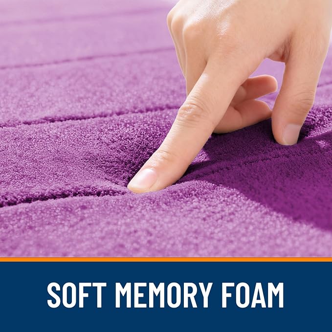 OLANLY Memory Foam Bath Mat 44x24, Super Soft Absorbent Bathroom Rugs, Quick Dry - Image 5