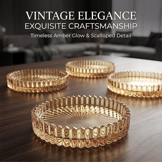 Coasters Set of 6 for Drinks, 3.8 Inch Large Coasters for Coffee Table - Image 2