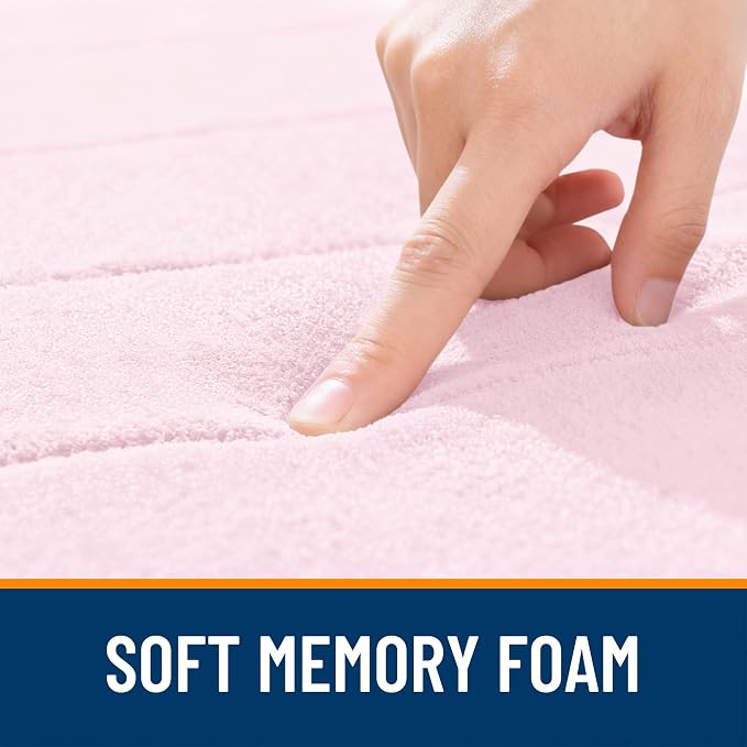 OLANLY Memory Foam Bath Mat 44x24, Super Soft Absorbent Bathroom Rugs, Quick Dry - Image 5