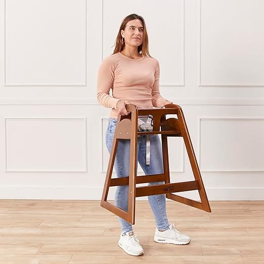 ECR4Kids ASATT Highchair, Toddler Chair, Dark Walnut