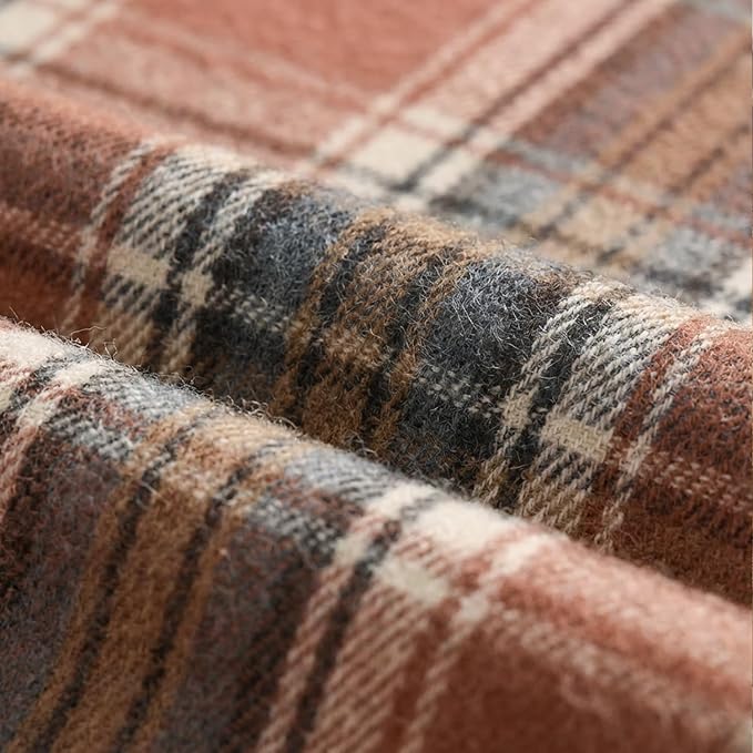 Artoid Mode Rust Farmhouse Plaid Fall Table Runner 13x120 Inch | Holiday - Image 7
