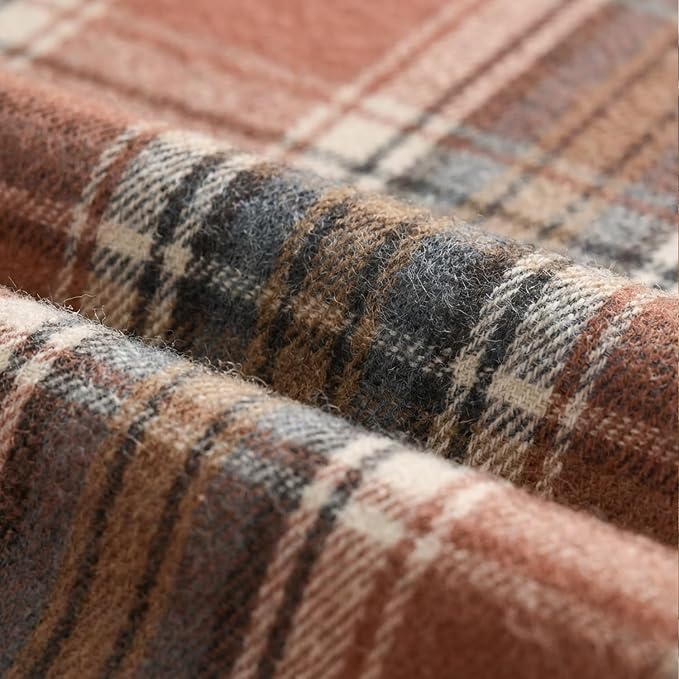 Artoid Mode Rust Farmhouse Plaid Fall Table Runner 13x48 Inch | Holiday Kitchen - Image 7
