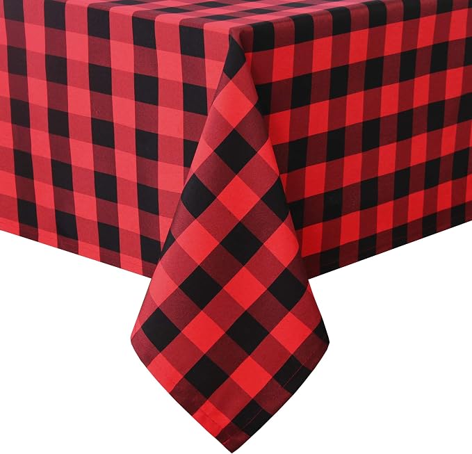 Checkered Rectangle Tablecloth by Hiasan