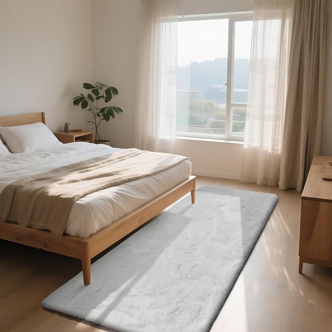 Soft Runner Rugs for Bedroom, Bedside Rug for Living Room Bedroom Room Home - Image 3