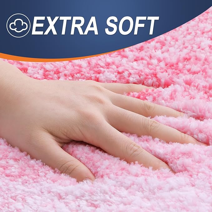 OLANLY Bathroom Rugs Mat 34x21, Extra Soft Absorbent Microfiber Bath Rugs - Image 3