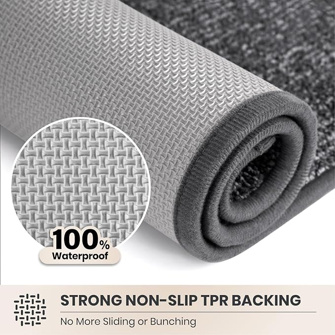 PURRUGS Dirt Trapping Door Mat 20" x 31.5", Non-Slip Machine Washable Entry Rug - Image 5