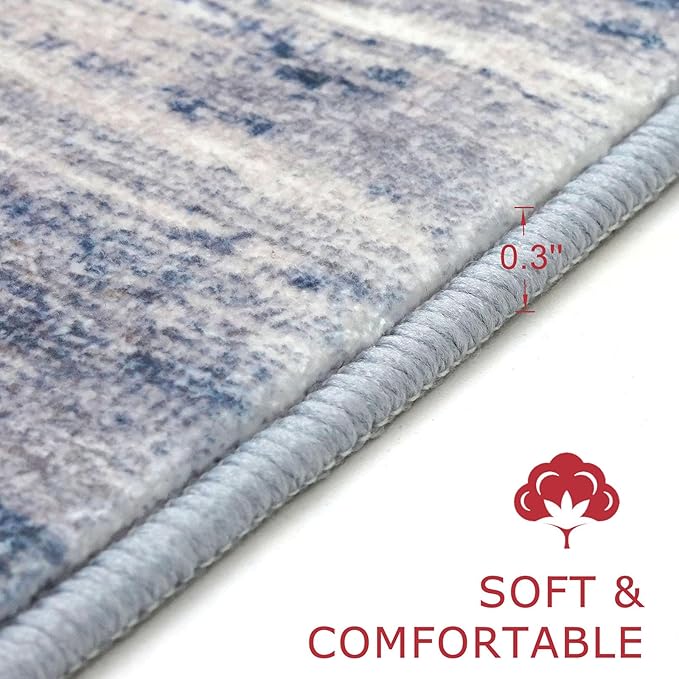 KOZYFLY Modern Abstract Rugs for Entryway 2x3, Washable Kitchen Rug Non-Slip - Image 2