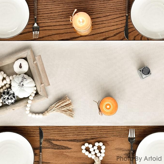 Artoid Mode 210 GSM Fall Table Runner 13x60 Inch Home Party Decor | Hello - Image 4