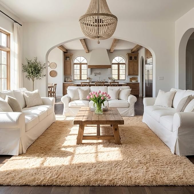 Mugorn Area Rugs 10x14 Living Room, Large Fluffy Area Rugs - Image 8