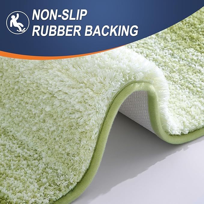 OLANLY Bathroom Runner Rugs Mat 44x24, Extra Soft Absorbent Microfiber Bath Rugs - Image 5