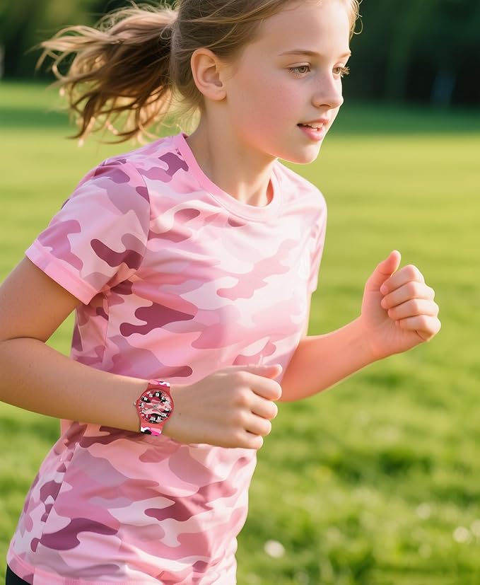 Kids Analog Watch Boys Girls, 30M Waterproof, Sports Watch for Boys, Easy to Read Children's Thin Dial Wrist Watches with Soft Band, for Ages 5-15 Kids Great Birthday Gifts Christmas Day