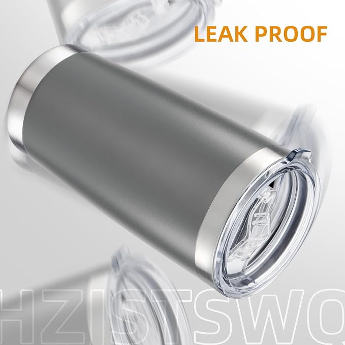 20oz Tumbler Bulk with Lid Stainless Steel Tumblers, 6 Pack | Leak Proof Lid - Image 4