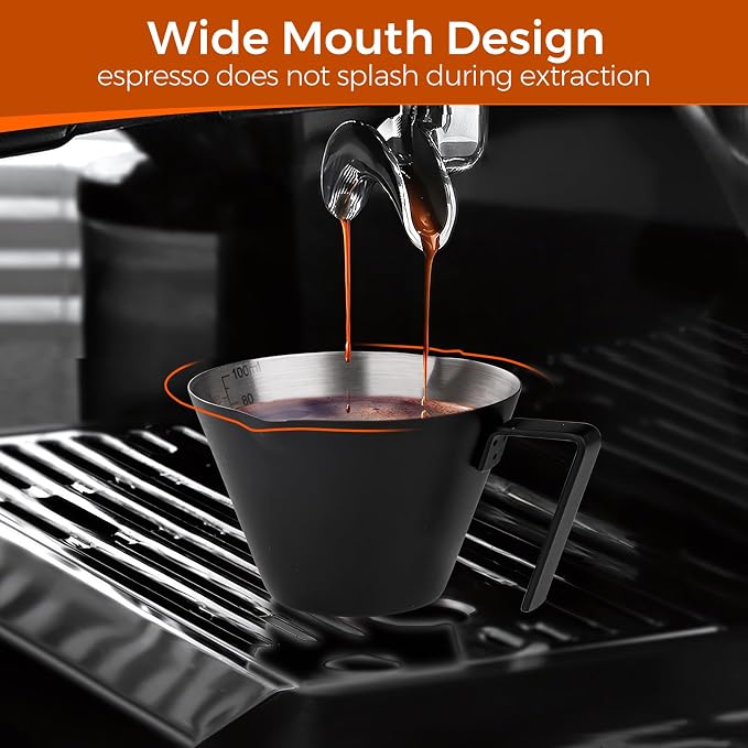 YARRAMATE Stainless Steel Espresso Shot Cup, 3.4oz/100ml | Heat Insulated Grip - Image 4