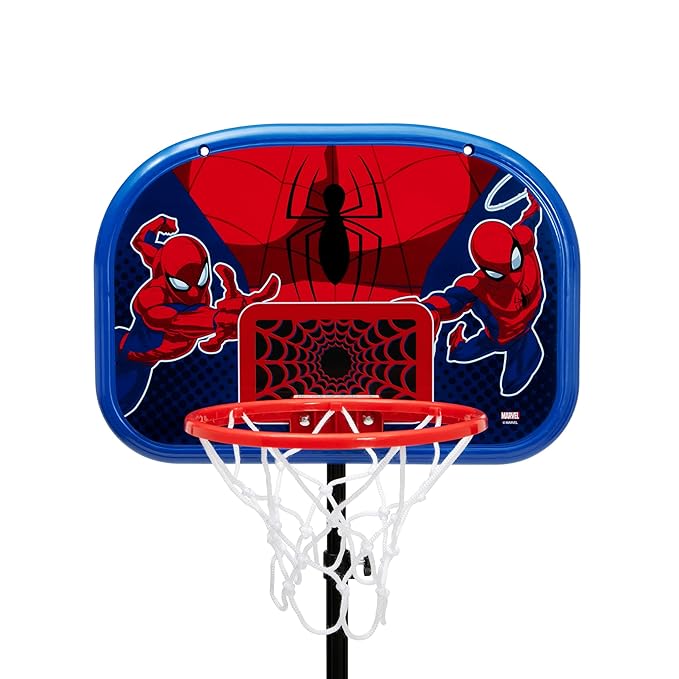 Delta Children - Marvel Spider-Man Basketball Hoop Set for Kids, Red